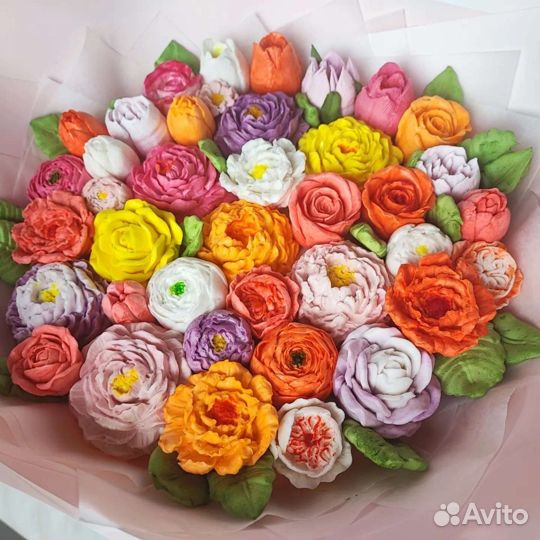Зефирные букеты, пряники, зефир, безе