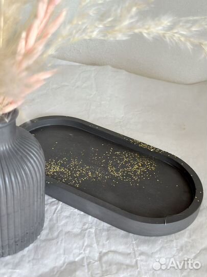 Комплект декор из гипса и сухоцветы