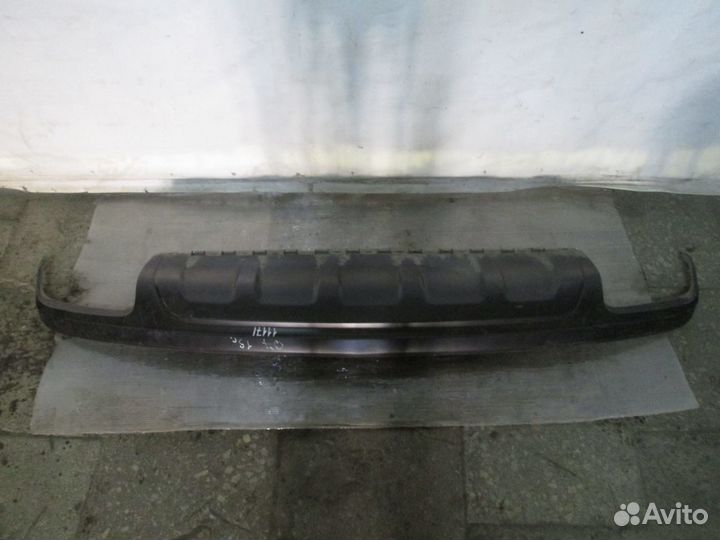 Юбка заднего бампера Audi Q7 2015-2019 спойлер