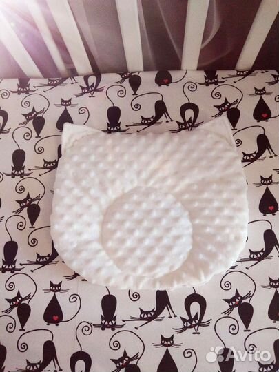 Подушка-кот для новорожденных