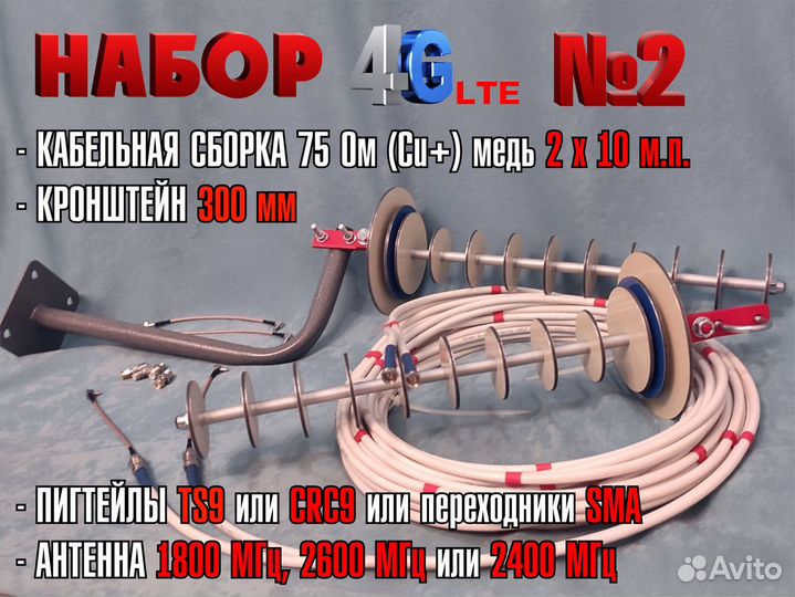 Продам мощные антенны для усиления сигнала 4G LTE