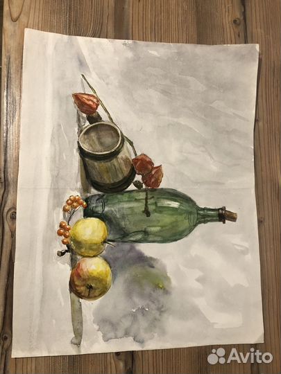 Картина натюрморт акварель