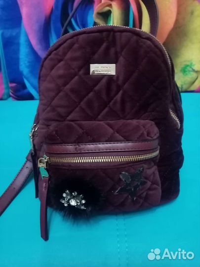 Рюкзак женский бархатный всесезон