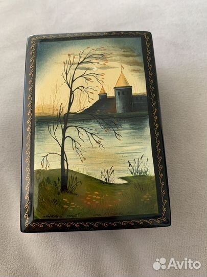 Деревянная шкатулка, Роспись по дереву