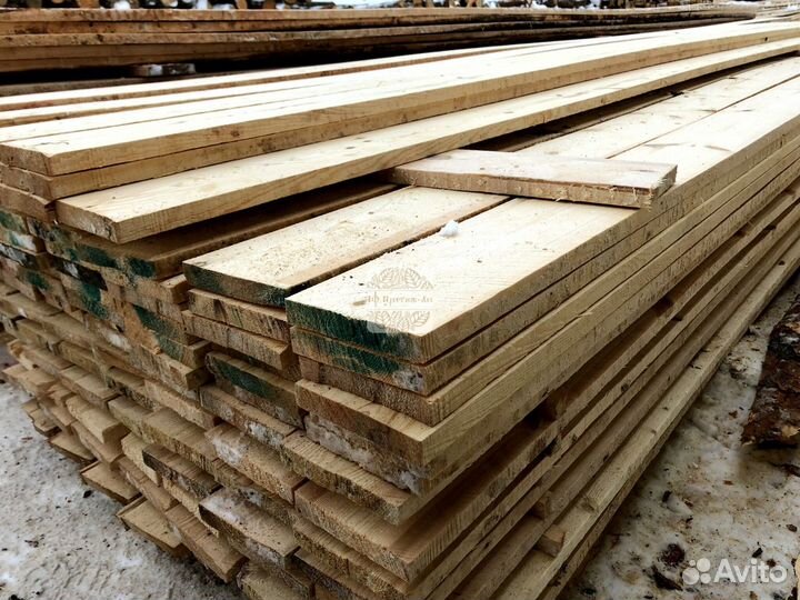 Доска обрезная естественной влажности 1 сорт