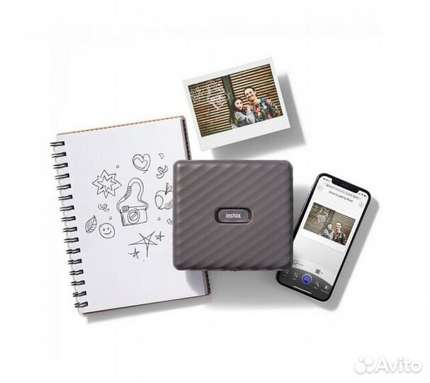 Фотопринтер Fujifilm Instax Link Wide Mocha Gray