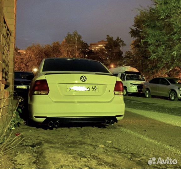 Накладка заднего бампера Volkswagen Polo