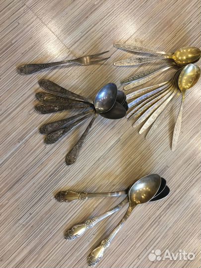 Столовые приборы мельхиор СССР