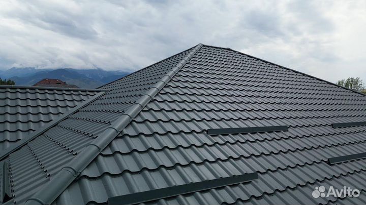 Металлочерепица на кровлю (профнастил)