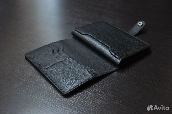 Мужское кожаное портмоне ручной работы
