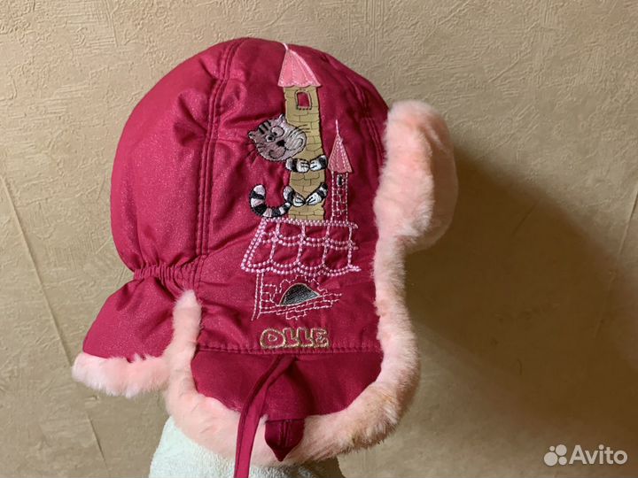 Шапка зимняя для девочки 50-52