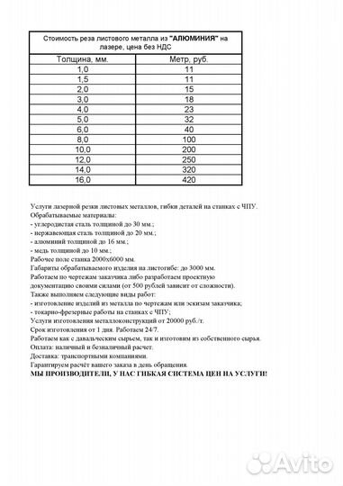 Лазерная резка и гибка металла