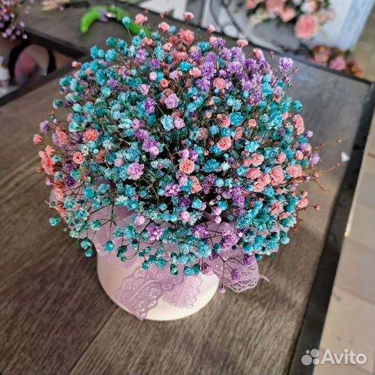 Коробочка с гипсофилой