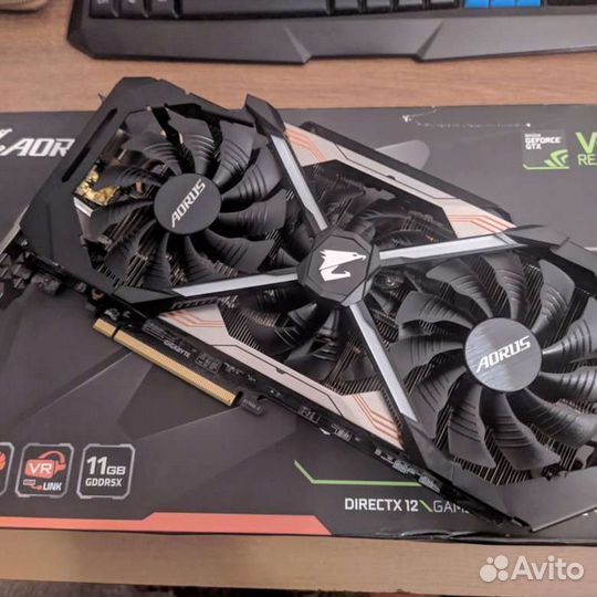 Видеокарта gtx 1080 ti 11 gb aurus Xtreme