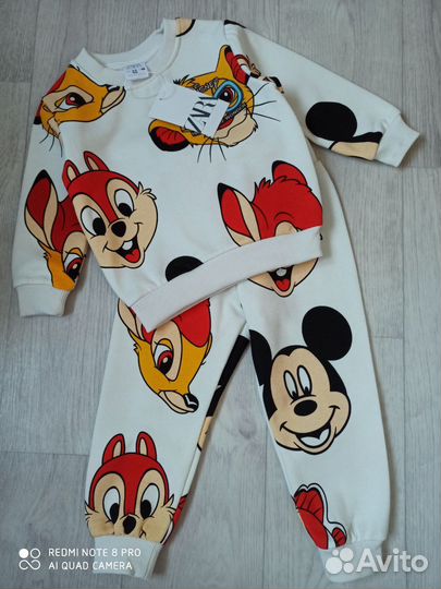 Костюм с начесом мал/дев. Disney (zara) 2-7 лет