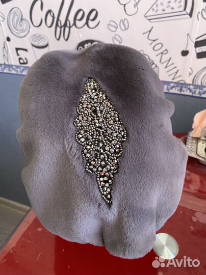 Шапка из экомеха