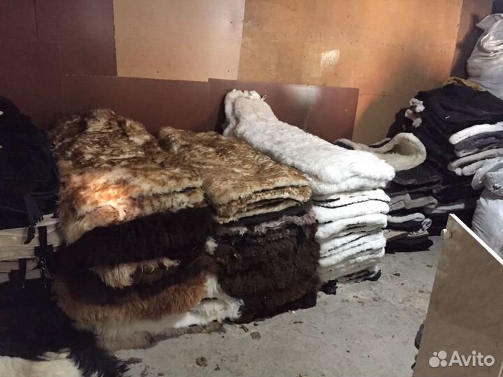 Меховые накидки натуральные овчина