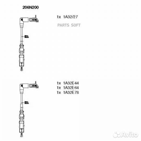 Bremi 206N200 Комп.проводов VW Golf 1998-2005