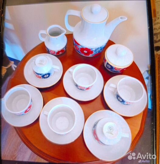 Кофейный сервиз ГДР, Кольдитц, винтаж