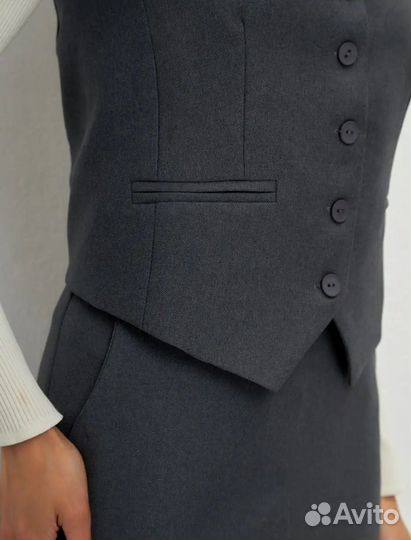 Костюм юбка жилетка