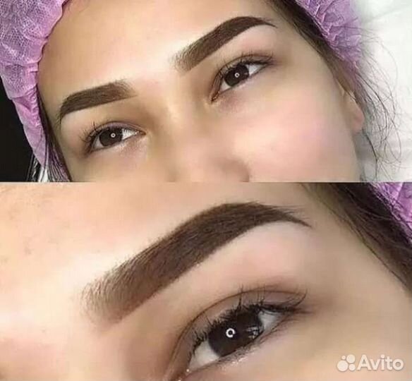 Перманентный макияж бровей