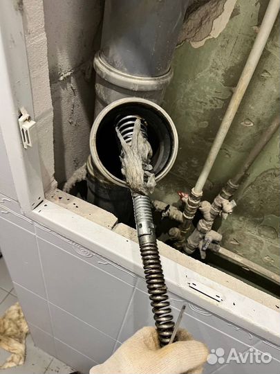 Устранение засоров Прочистка канализации