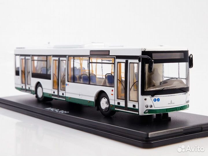 1:43 Масштабная модель Городской автобус маз-203