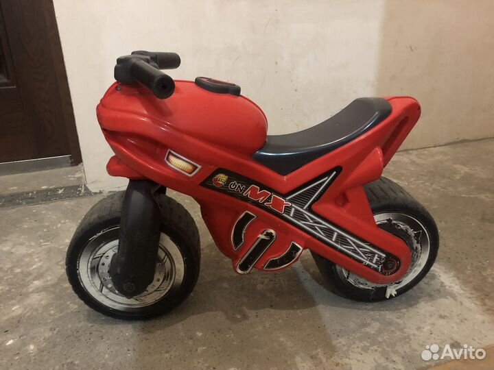 Детский Мотоцикл каталка Полесье красный
