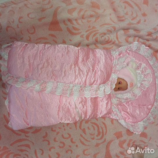 Конверт на выписку для девочки осень зима