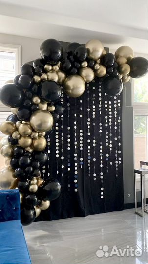 Оформление воздушными шарами, фотозона на праздник