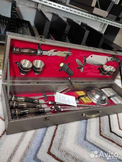 Шашлычный набор для пикника в чемодане