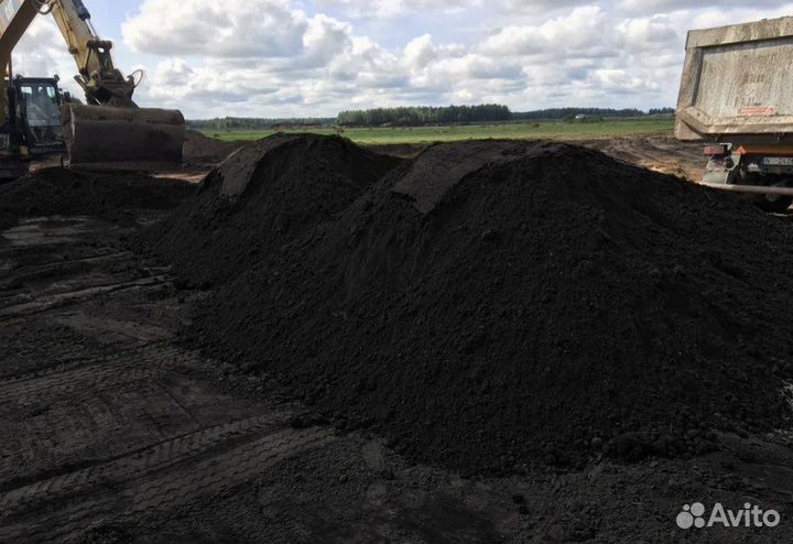 Чернозем, плодородный грунт, торф с доставкой