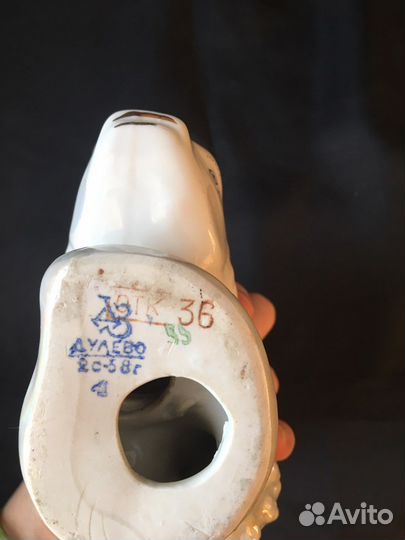 Фарфоровая Рыба Карп Дулево 1958г