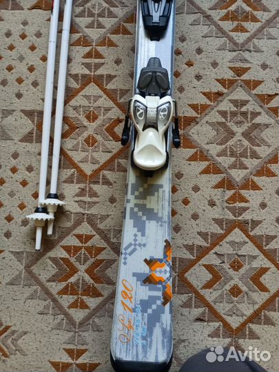 Горные лыжи детские 120 см комплект