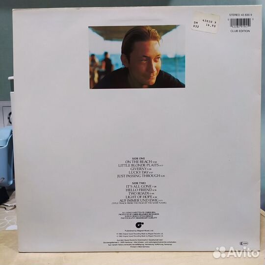 Chris Rea – On The Beach (LP, Magnet – 43 830 9)