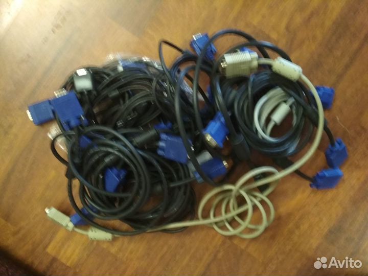 Патч-корд,VGA-VGA,VGA 15м и сетевой кабель