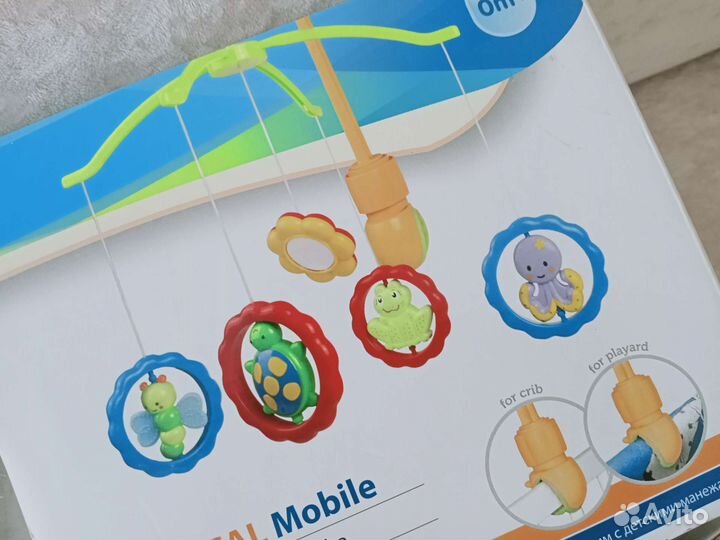 Детский мобиль в кроватку музыкальный