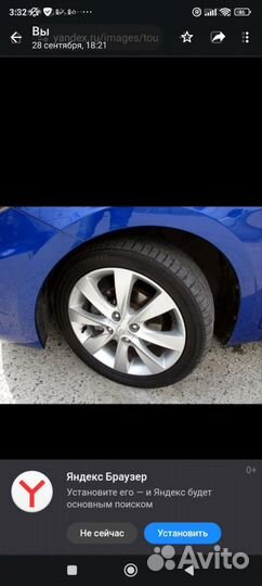 Литые диски r 16 4 100 бу