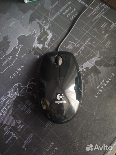 Проводная мышка logitech