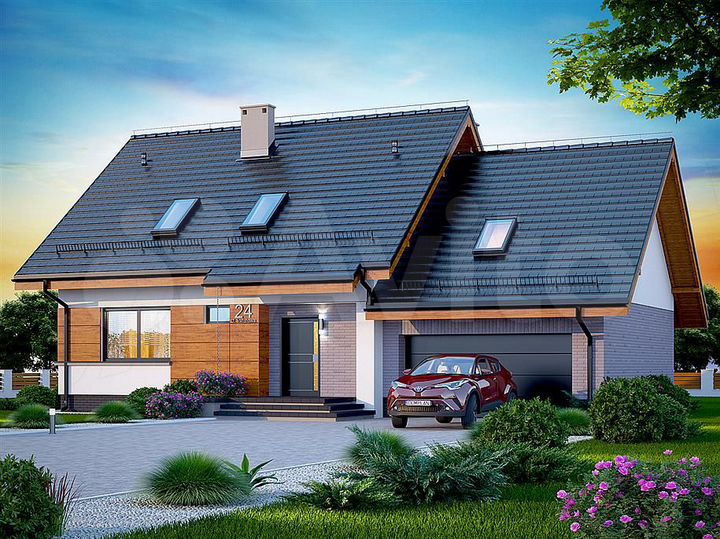 Коттедж 193 м² на участке 40 сот.