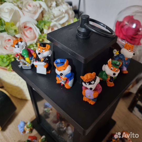 Игрушки из киндера Лисы-сыщики