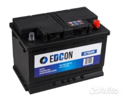 Аккумулятор edcon 60ah 640a +справа 245\175\190