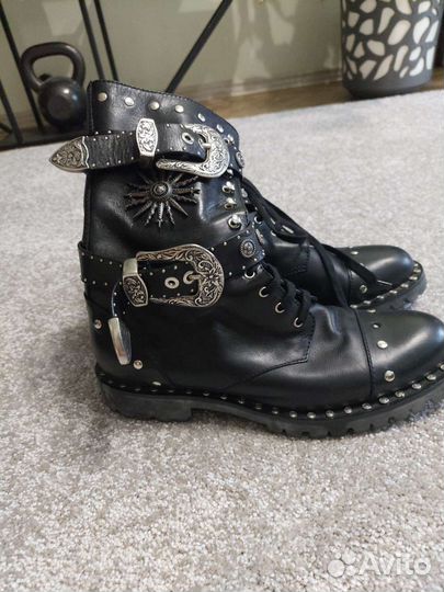 Ботинки кожаные Fausto Puglisi