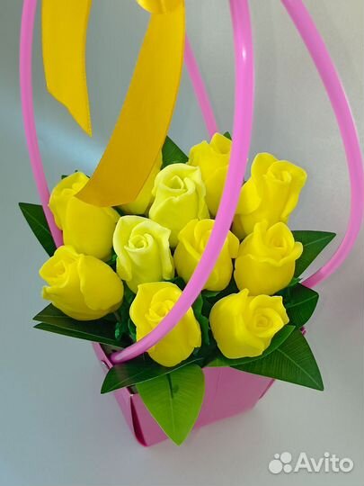 Букет из роз мыла ручной работы