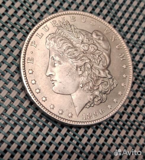 1 доллар США. 1896 г. Серебро