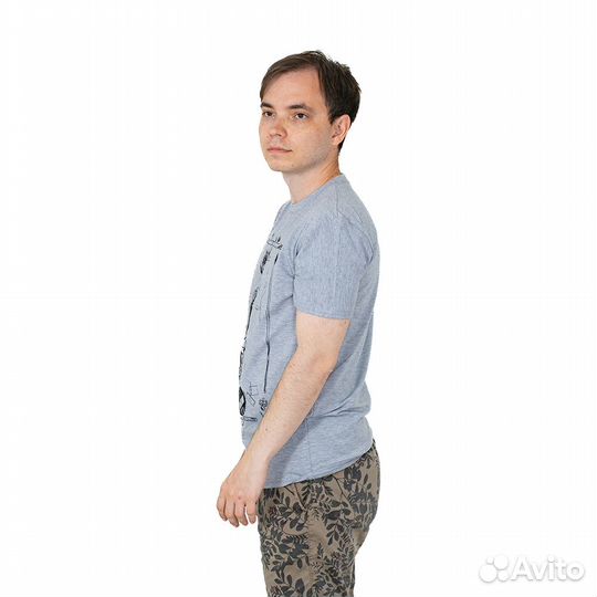 62670 Футболка Король серый