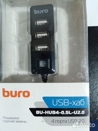 Usb хаб 4 порта buro