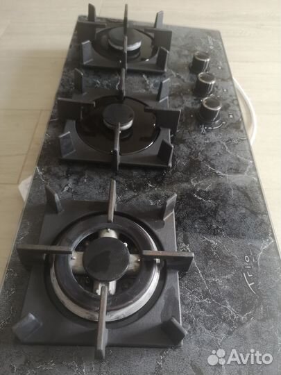 Газовая варочная панель встраиваемая 3 конфорки бу