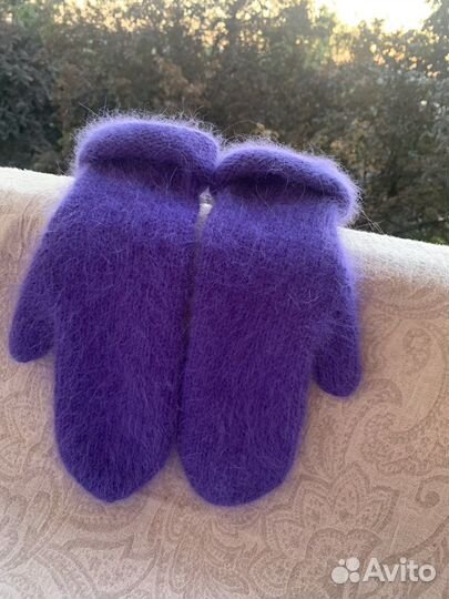 Рукавицы вязанные из Ангоры