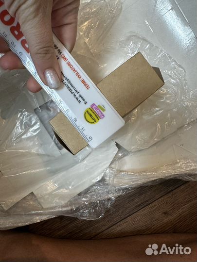 Крафт коробка с окошком квадрат